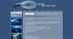 Desktop Screenshot of mobysound.org